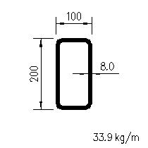CFRHS 200x100x8,0