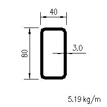 CFRHS 80x40x3,0
