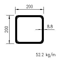 HFSHS 200x200x8,8